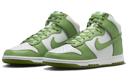 Nike Dunk High Модные Высокие Кроссовки для Скейтбординга Мужские Зеленые Белые