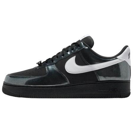 Nike Air Force 1 Slip-Resistant Скейтборд Кроссовки Унисекс Черный Белый