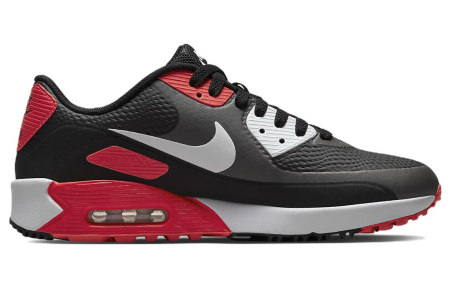 Nike Air Max 90 г Аbrasion Resistant Низкий Топ Повседневная Обувь Унисекс Черный Красный