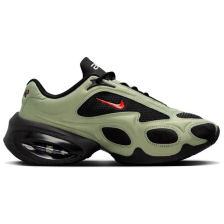 Nike Air Max Muse Abrasion Resistant Низкие Повседневные Кроссовки Женские Зеленые Черные