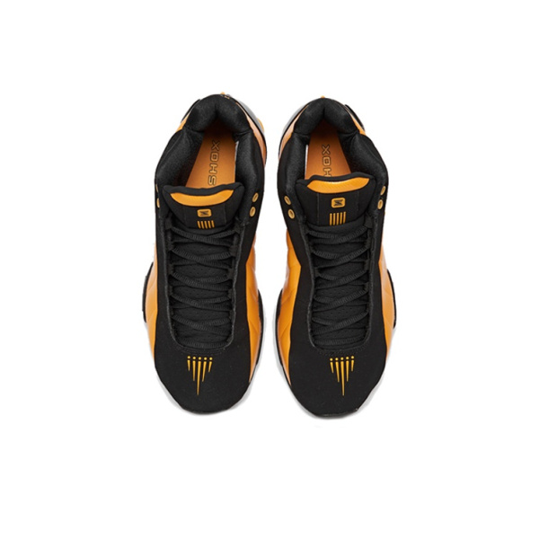 Nike Shox BB4 Series Университетский Золотой Нескользящий Легкий MID Баскетбольные кроссовки Унисекс Черный Золотой