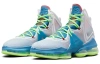 Nike Lebron 19 High Топ Баскетбольные кроссовки для игры Унисекс Серый Синий Азиатская версия