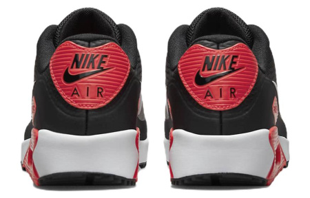 Nike Air Max 90 г Аbrasion Resistant Низкий Топ Повседневная Обувь Унисекс Черный Красный