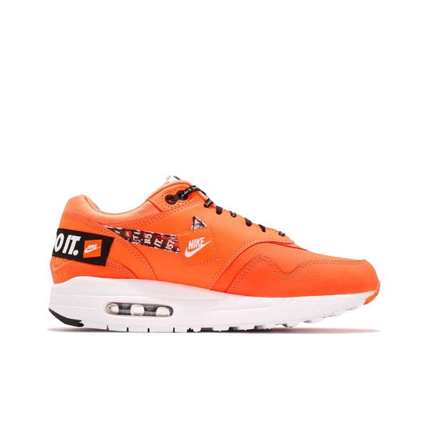 Nike Air Max 1 Коровья кожа кожа легкий низ повседневные кроссовки для бега женские апельсин