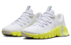 Nike Free Metcon 5 Износостойкие и Легкие Низкие Кроссовки для Тренировок Женские Белые Желтые