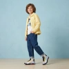 Nike Air Max 2090 Винтаж Амортизация Дышащие Низкие Кроссовки для Беговых Занятий Детские Белые Синие Желтые