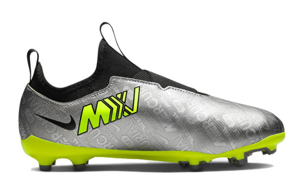 Nike Zoom Vapor 15 Academy 25 MG Противоскользящие Низкие Футбольные бутсы с Отскоком Зеленые Детские