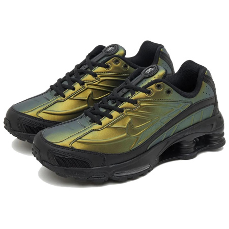 Nike Shox Ride 2 Устойчивые к истиранию низкие беговые кроссовки унисекс зеленые черные