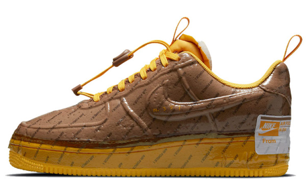 Nike Air Force 1 EXPERIMENTAL 'Archaeo Brown' Синтетическая кожа противоскользящая устойчивая к истиранию амортизация