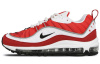 Nike Air Max 98 3M Low Топ Беговые кроссовки Женские Белый Красный