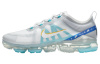 Nike VaporMax 2019 Low Топ Амортизирующие Повседневные Беговые Кроссовки Мужские Серый Синий