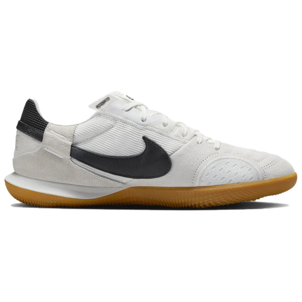Nike Streetgato Искусственный Шипы Противоскользящие Устойчивые к Износу Футбольные бутсы Унисекс Белый Серый
