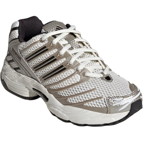 Adidas Adistar Control 3 Отскок Дышащий Поддержка Низкий Верх Детская Беговая Обувь Белый Серебряный Унисекс