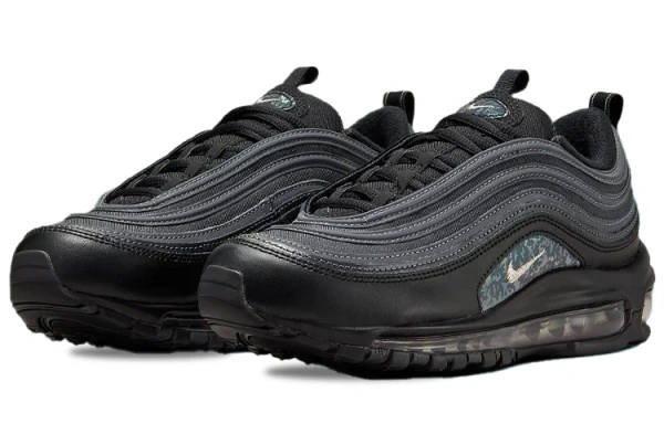 Nike Air Max 97 Low Топ Повседневные Беговые Кроссовки Женские Черные