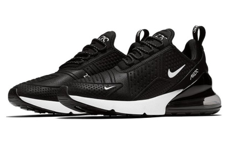 Nike Air Max 270 SE Ткань Низкий Верх Повседневная Обувь Мужская Черный Белый