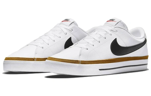 Nike Court Legacy Кожа Удобные Противоскользящие Устойчивые к Износу Легкие Низкие Кроссовки для Скейтбординга Мужские