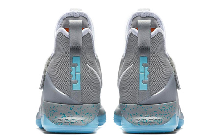 Nike Lebron 14 MAG Круглый носок Амортизация Поддержка Высокие Баскетбольные кроссовки для игры Мужской Серый