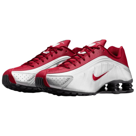 Кроссовки для бега Nike Shox R4 Мужские Серебряные Красные