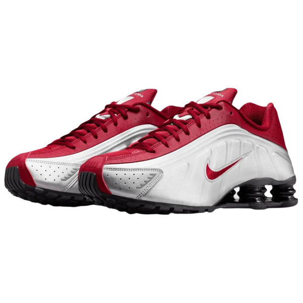 Кроссовки для бега Nike Shox R4 Мужские Серебряные Красные