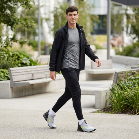 Nike Air Max ALPHA Износостойкие Низкие Кроссовки для тренировок Мужские Серый Черный
