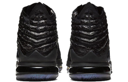 Nike Lebron 17 Черный Warrior MID Топ Air Zoom Баскетбольные кроссовки для игры Мужской Черный Азиатская версия