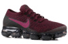 Nike VaporMax Flyknit Амортизация Баланс Низкий Топ Воздушная Подушка Марафон Беговые кроссовки Женские Темно-красный