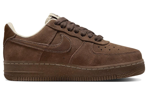 Nike Air Force 1 Low Топ Скейтборд Кроссовки Женские Коричневые