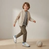 Nike Air FORCE 1 LV8 Устойчивые к истиранию Дышащие Низкие Кеды для Детей для Скейтбординга Серый Белый