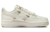 Nike Air Force 1 Мини Золотой Спилок Коровья Кожа Устойчивая к Износу Низкие Кроссовки для Скейтбординга Женские