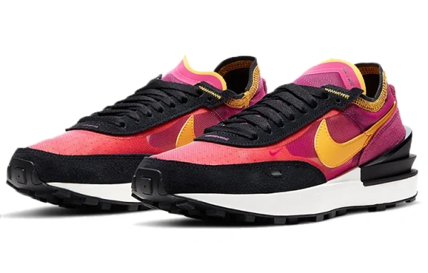 Nike Waffle One Активный Фуксия Амортизация Противоскользящий Устойчивый к истиранию Дышащий Поддержка Легкий