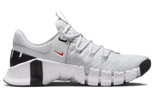 Nike Free Metcon 5 Амортизация Противоскользящие Низкие Кроссовки для тренировок Женские Серый Белый
