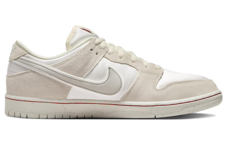 Nike Dunk SB замша низкие скейтбордические кроссовки унисекс белые