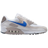 Nike Air Max 90 Устойчивый к истиранию Низкий Топ Повседневные Беговые кроссовки Унисекс Белый Серый Синий