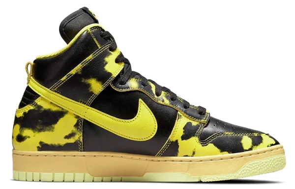 Nike Dunk High 1985 SP 'Yel ACID Wash' Кожа Покрытие Противоскользящий Устойчивый к Износу Легкий Высокий Топ