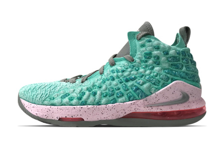 Nike Lebron 17 Устойчивые к истиранию MID Детские Баскетбольные Кроссовки Зеленые