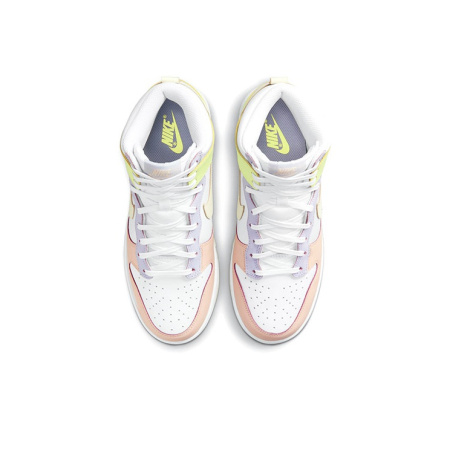 Nike Dunk High 'Кашемир' Высокие Кроссовки для скейтбординга Женские Белый Розовый Желтый