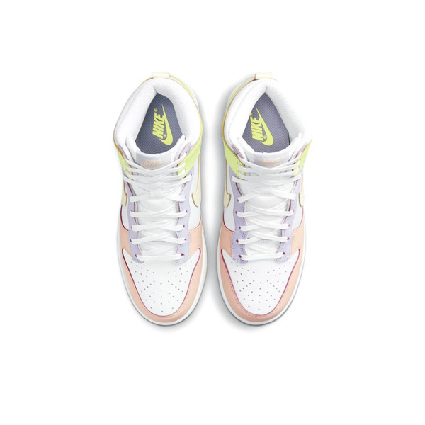 Nike Dunk High 'Кашемир' Высокие Кроссовки для скейтбординга Женские Белый Розовый Желтый
