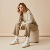 Nike Air Force 1 '07 Low Топ Скейтборд Кроссовки Женские Белый Умбра