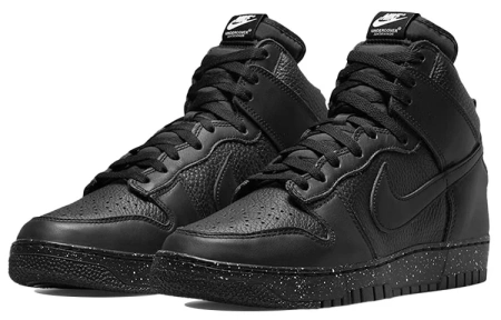 Nike Dunk High 'CHAOS' Удобные высокие кроссовки для скейтбординга унисекс черно-белые