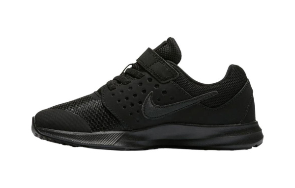 Nike Downshifter 7 противоскользящие устойчивые к истиранию низкий топ детские беговые кроссовки черный