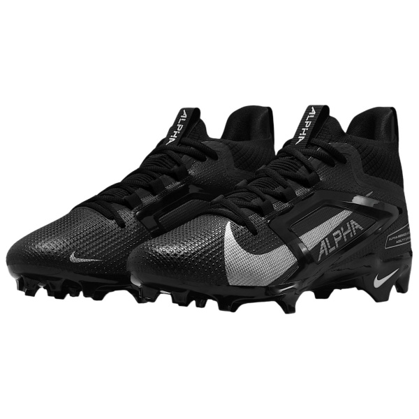 Nike Alpha Menace 4 Противоскользящие Устойчивые к истиранию Футбольные бутсы Мужские Черные
