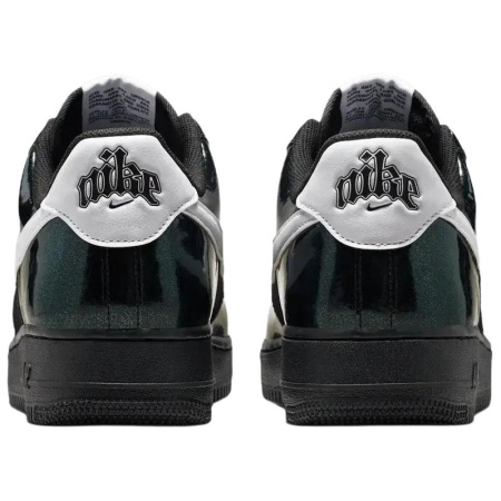Nike Air Force 1 Slip-Resistant Скейтборд Кроссовки Унисекс Черный Белый