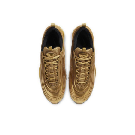 Nike Air Max 97 Амортизация Износостойкие Низкие Повседневные Беговые Кроссовки Унисекс Жидкое Золото