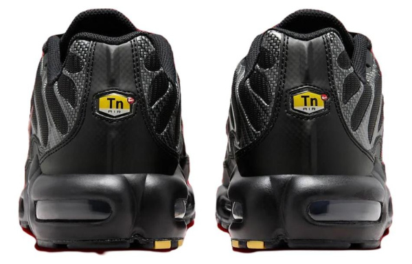 Nike Air Max Plus Устойчивые к истиранию Низкие Повседневные Мужские Черные Кроссовки