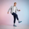 Nike Mercurial Superfly 10 Противоскользящие Устойчивые к истиранию Футбольные бутсы Мужские Розовые Синие