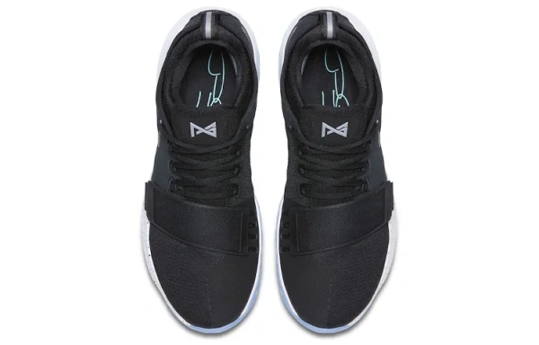Nike PG 1 BLACK TIE Нескользящие Легкие Низкие Баскетбольные Кроссовки для Игры Мужские Черные Международная Версия