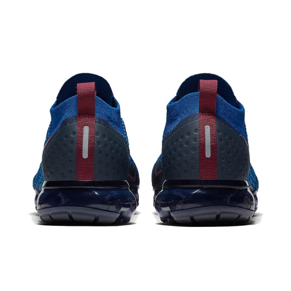Nike VaporMax Flyknit 2 Low Топ Беговые кроссовки Мужской Морской синий