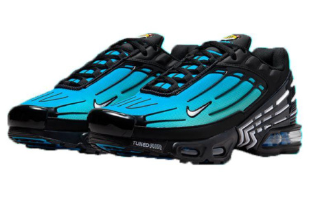 Nike Air Max Plus Lace Up Устойчивый к истиранию Дышащие Низкие Беговые кроссовки Мужские Черные Синие