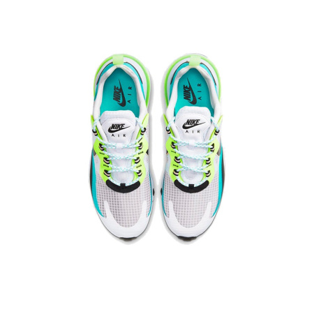 Nike Air Max 270 Ткань Устойчивая к истиранию Низкий Топ Повседневные Беговые Кроссовки Мужские Белые Зеленые