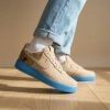 Nike Air Force 1 Low Топ Скейтборд Кроссовки Унисекс Коричневый Синий